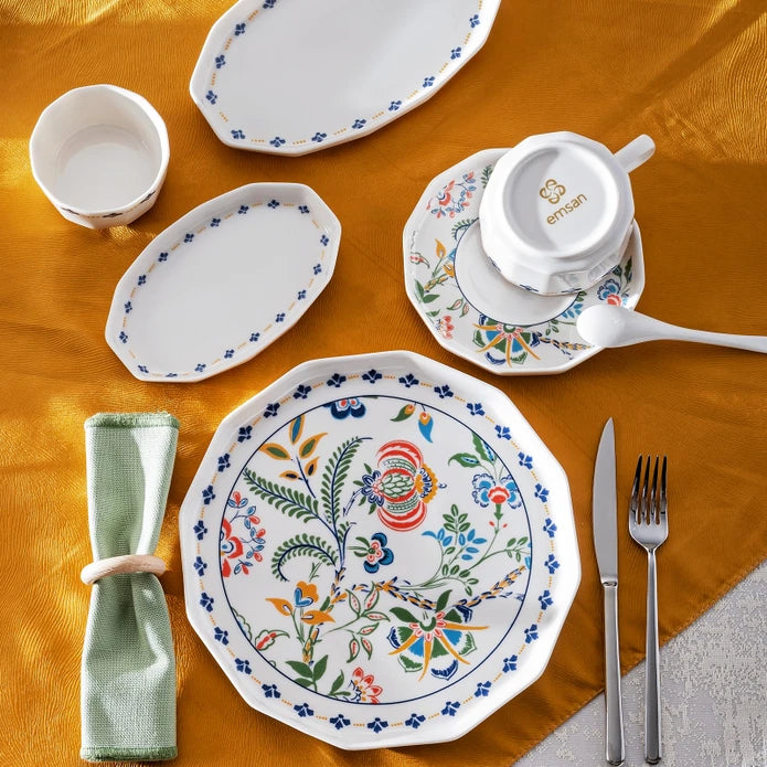 Emsan Bien 32-Piece Porcelain Breakfast Set