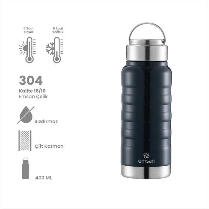 Emsan Vigor Thermos Dark Blue – 400 ml