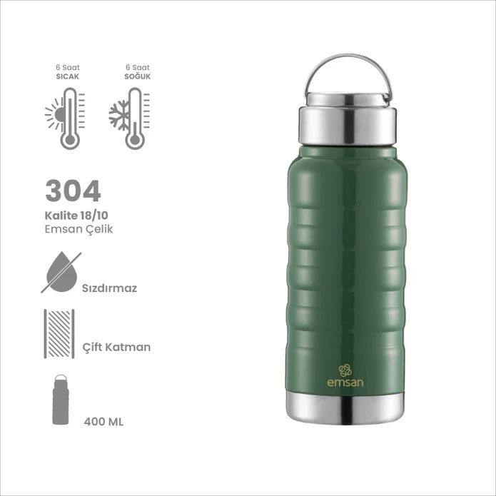 Emsan Vigor Thermos Green – 400 ml