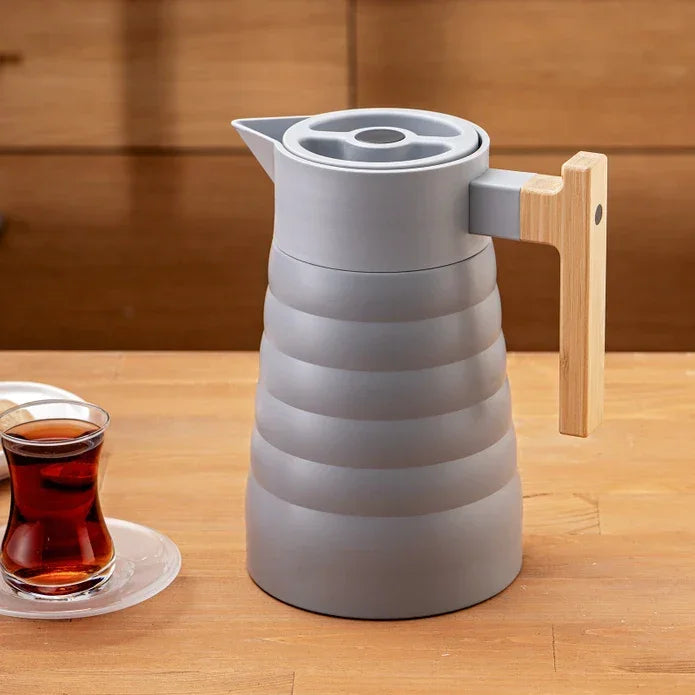 Emsan Emboss 1.5 Liter Thermos – Gray - Emsan Jordan