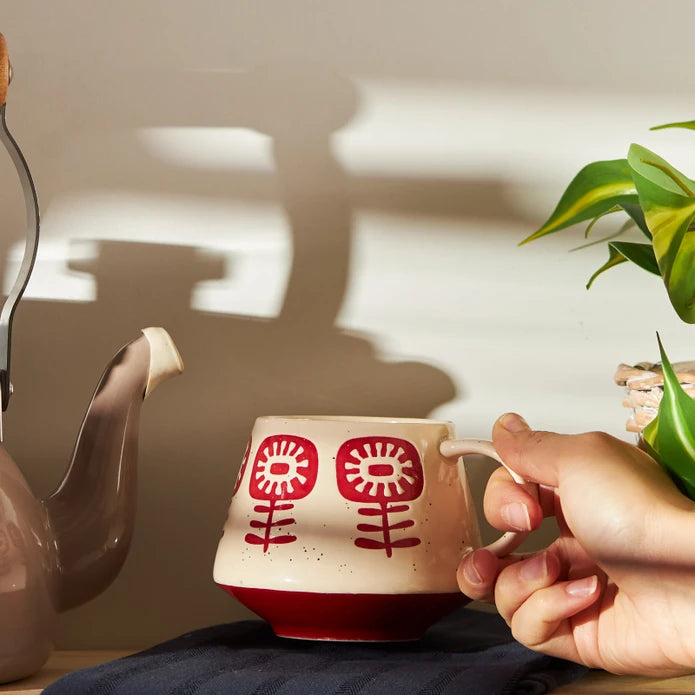 Emsan Ethnic Flower New Bone 480 ml Burgundy