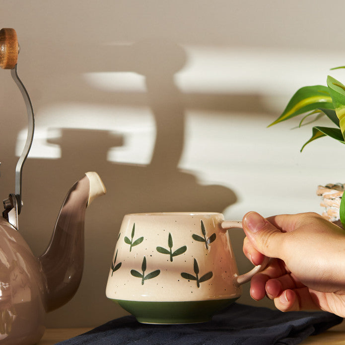 Emsan Ethnic Grass Mug 480 ml Green