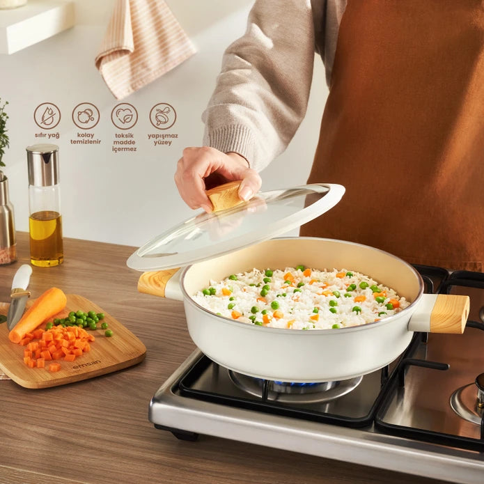 Emsan Swiss Crystal Karnıyarık Pot 22 cm