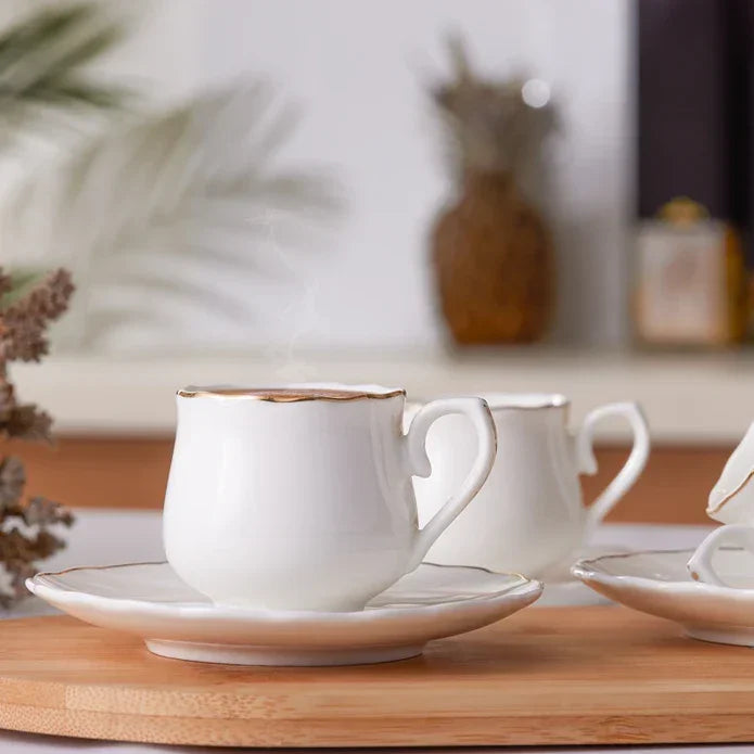 Emsan Beykoz 6-Person Coffee Cup Set – 90 ml - Emsan Jordan