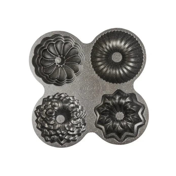 Emsan Griss One Four Cast Cake Mold – Gold – 4 Pieces - Emsan Jordan