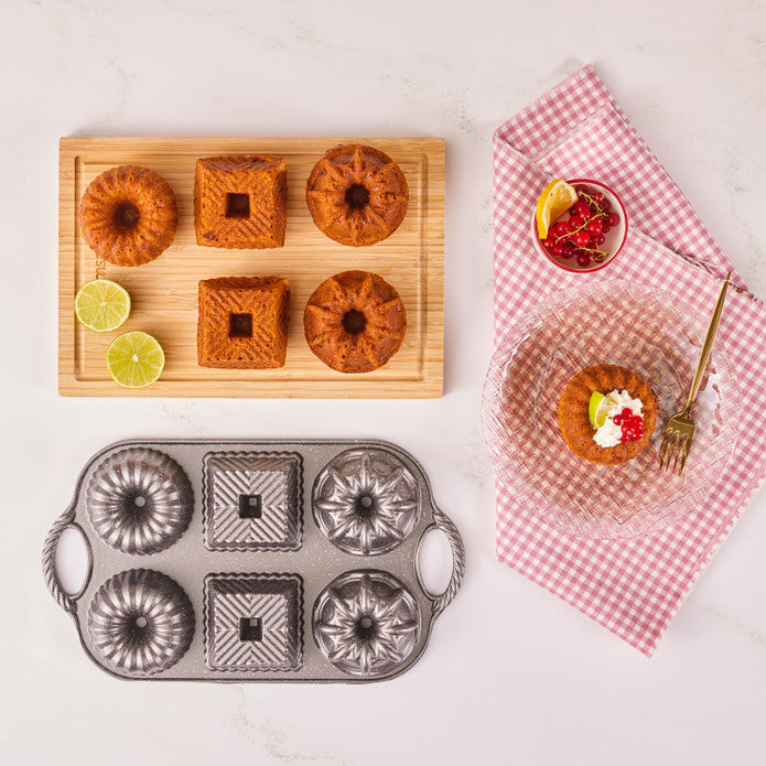 Emsan Griss One Six – 6-Piece Cast Cake Mold – Grey