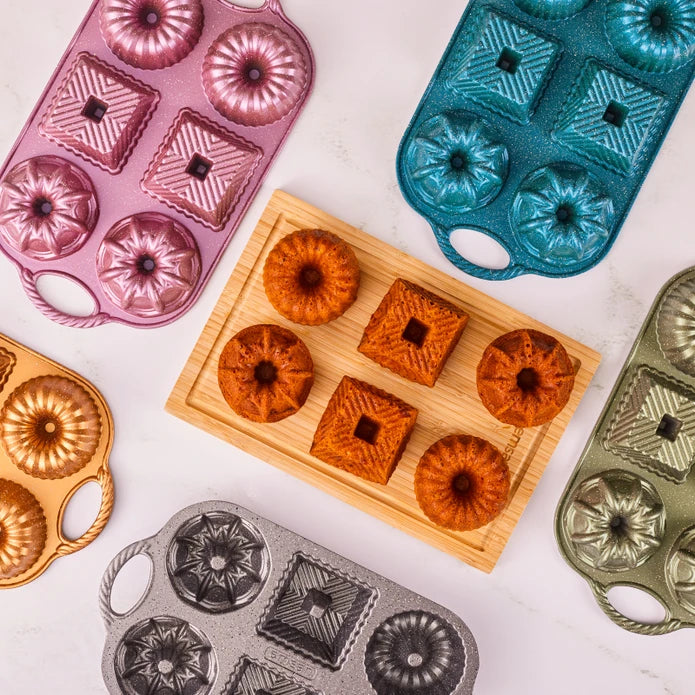 Emsan Griss One Six – 6-Piece Cast Cake Mold – Grey