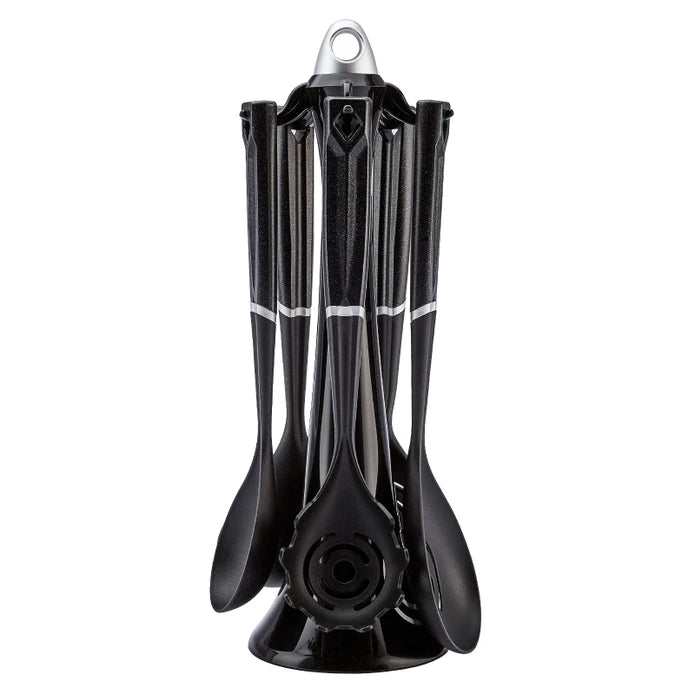 Emsan Akasya 6-Piece Grey Serving Set with Stand