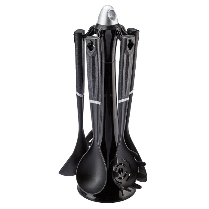 Emsan Akasya 6-Piece Grey Serving Set with Stand