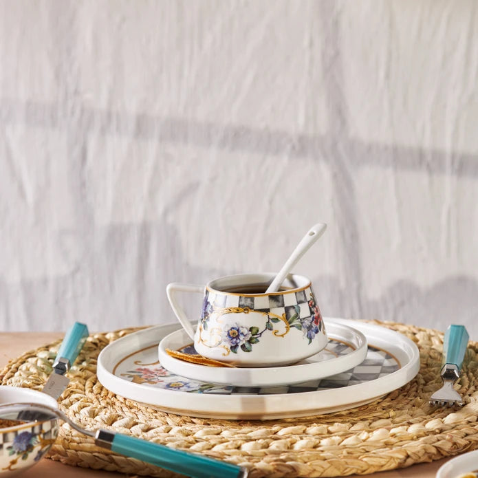 Emsan Victoria 32-Piece Porcelain Breakfast/Serving Set for 6 People