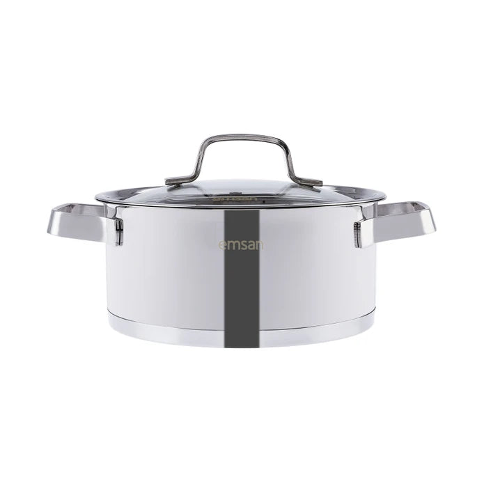 Emsan Capella 8-Piece Stainless Steel Cookware Set