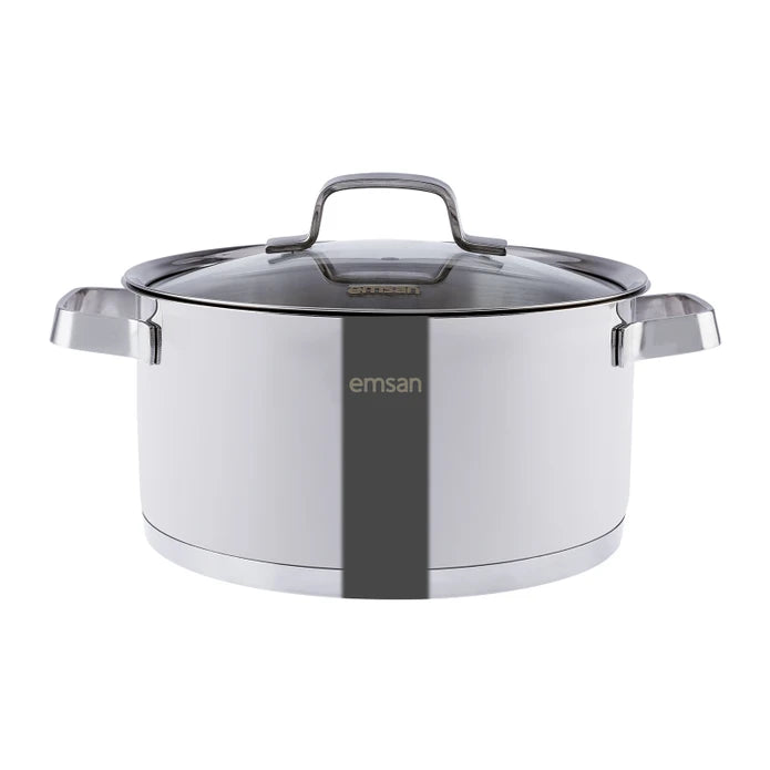 Emsan Capella 8-Piece Stainless Steel Cookware Set