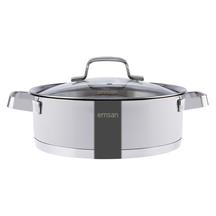 Emsan Capella 8-Piece Stainless Steel Cookware Set