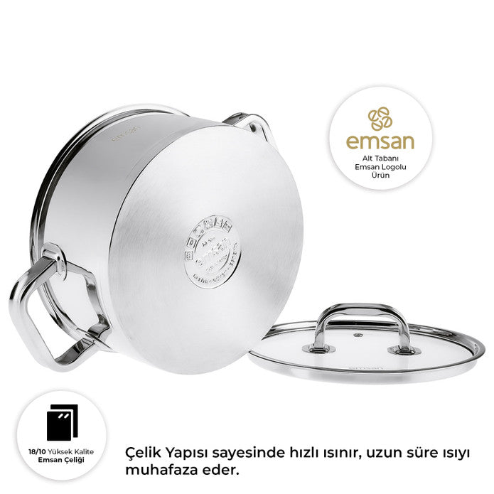 Emsan Mimosa 8-Piece Cookware Set