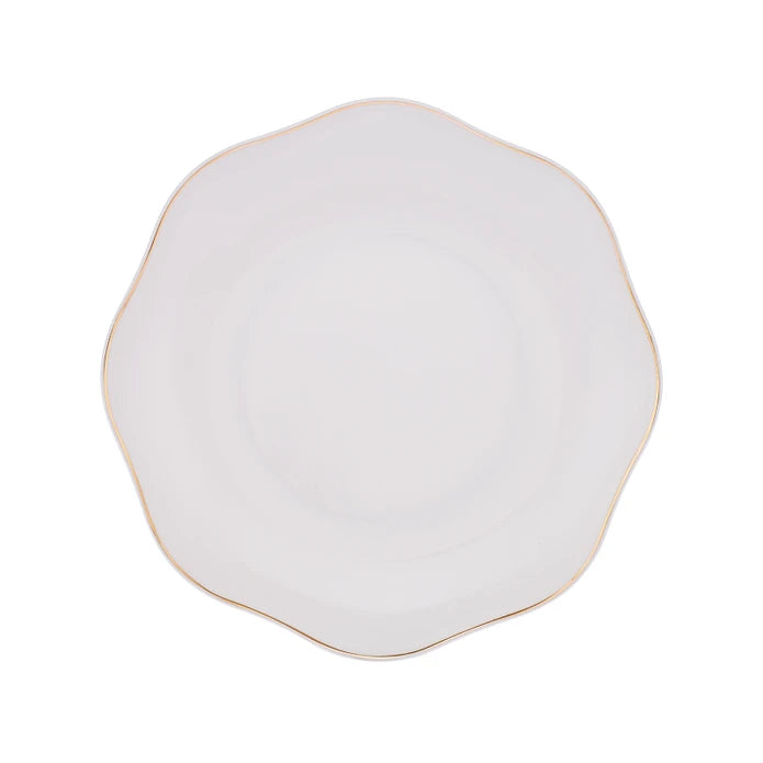 Emsan Lotus Fine Bone 18-Piece Dinner Set for 6 People - Gold