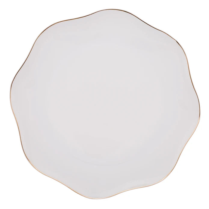 Emsan Lotus Fine Bone 18-Piece Dinner Set for 6 People - Gold