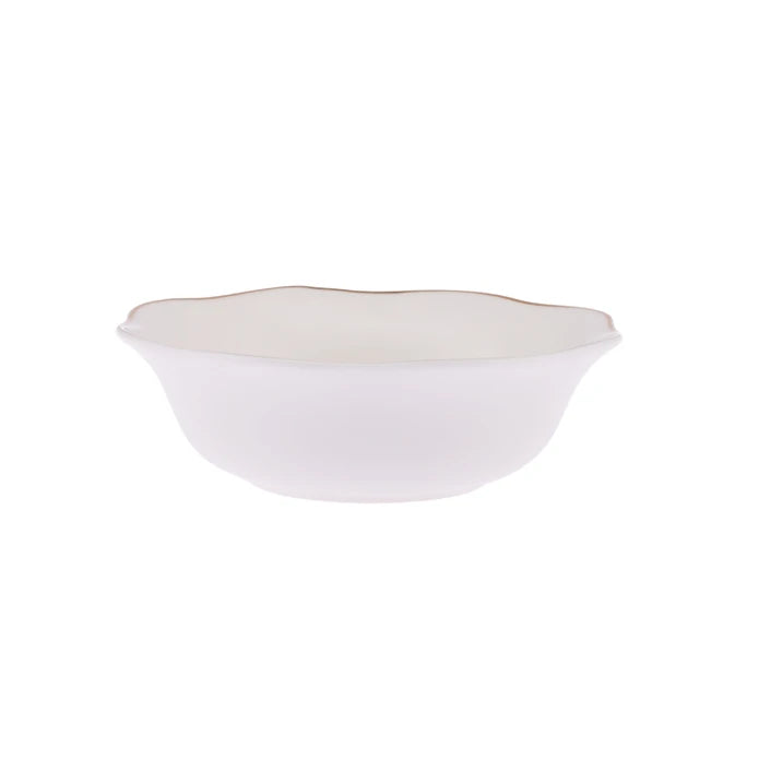 Emsan Lotus Fine Bone 18-Piece Dinner Set for 6 People - Gold