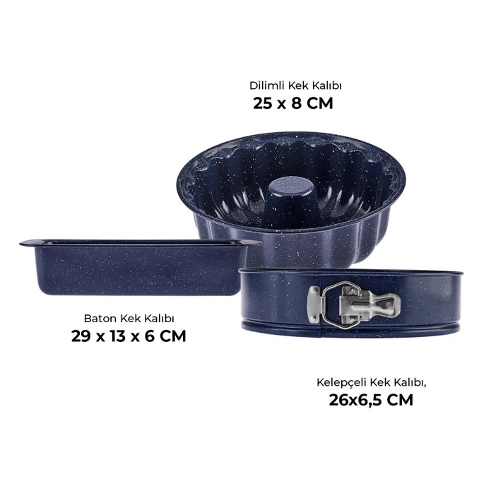 Emsan Wellbake 3-Piece Cake Mold Set