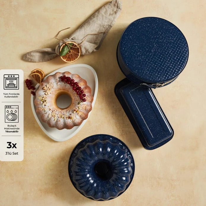 Emsan Wellbake 3-Piece Cake Mold Set