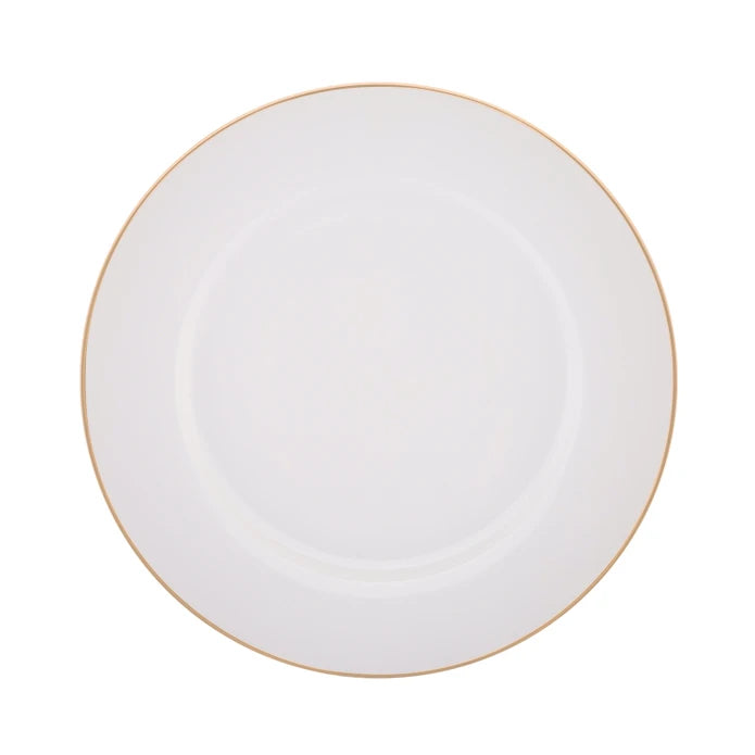 Emsan New Marly Porcelain 60-Piece 12-Person Round Dinner Set Gold