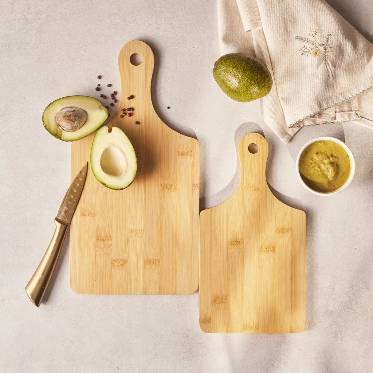 Emsan Bamboo Arvin 2-Piece Cutting Board Set