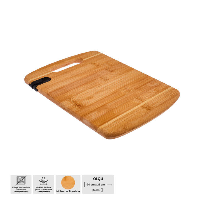 Emsan Bamboo Argus Cutting Board with Sharpener 23x30 cm