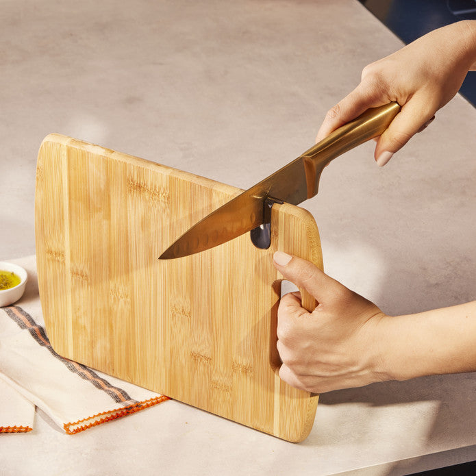 Emsan Bamboo Argus Cutting Board with Sharpener 23x30 cm