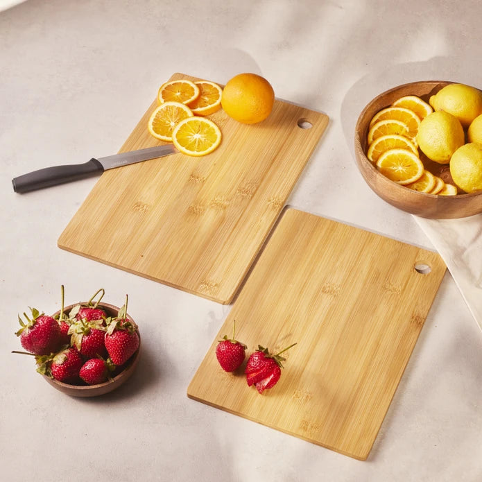 Emsan Bamboo Master Chop 2-Piece Cutting Board Set