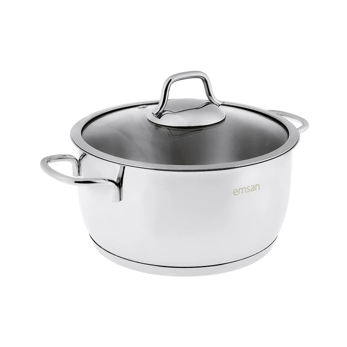 طقم إمسن فاليريا – 8 قطع من طناجر الستانلس ستيل