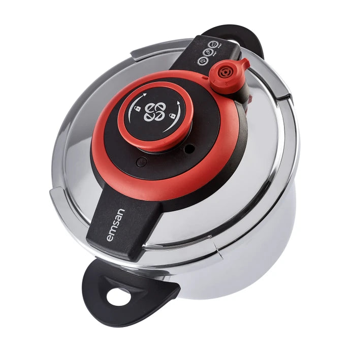 Emsan Vera Pressure Cooker Set – 4 + 6 Liters – Red
