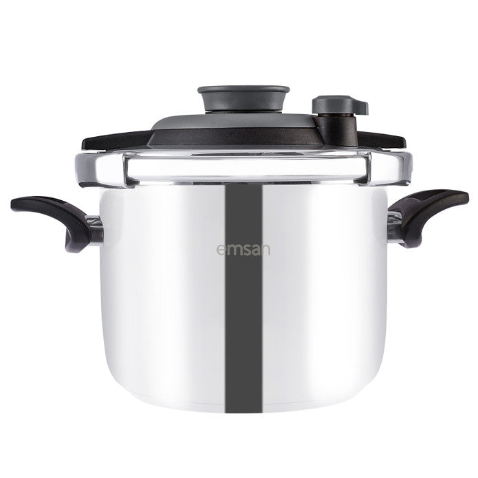 Emsan Vera Pressure Cooker Set – 4 + 6 Liters – Black
