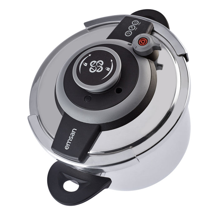 Emsan Vera Pressure Cooker Set – 4 + 6 Liters – Black