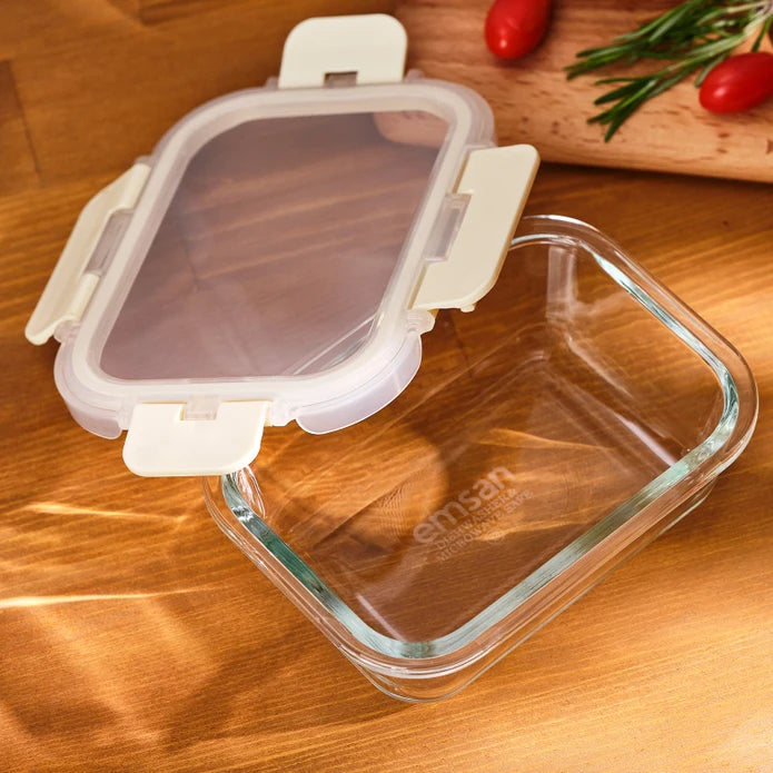 Emsan Soft 370 ml Borosilicate Storage Container