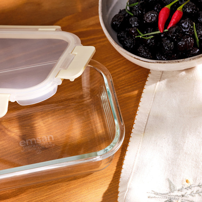 Emsan Soft 640 ml Borosilicate Storage Container