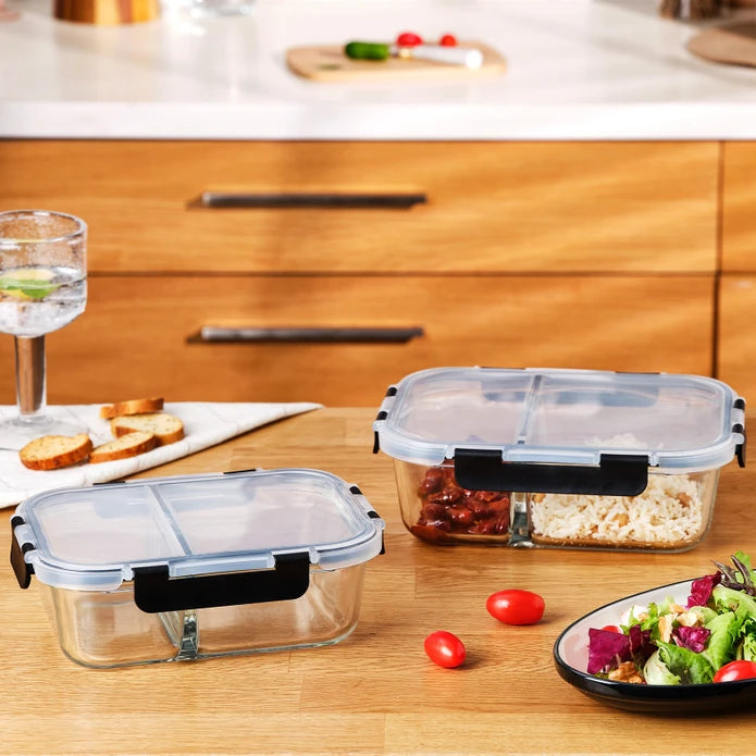 Emsan Twin 980 ml Borosilicate Storage Container