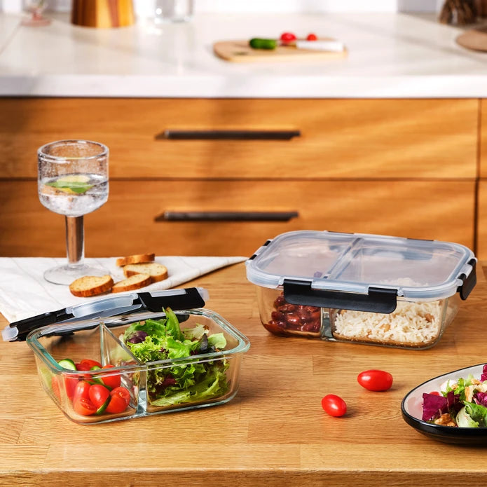 Emsan Twin 980 ml Borosilicate Storage Container