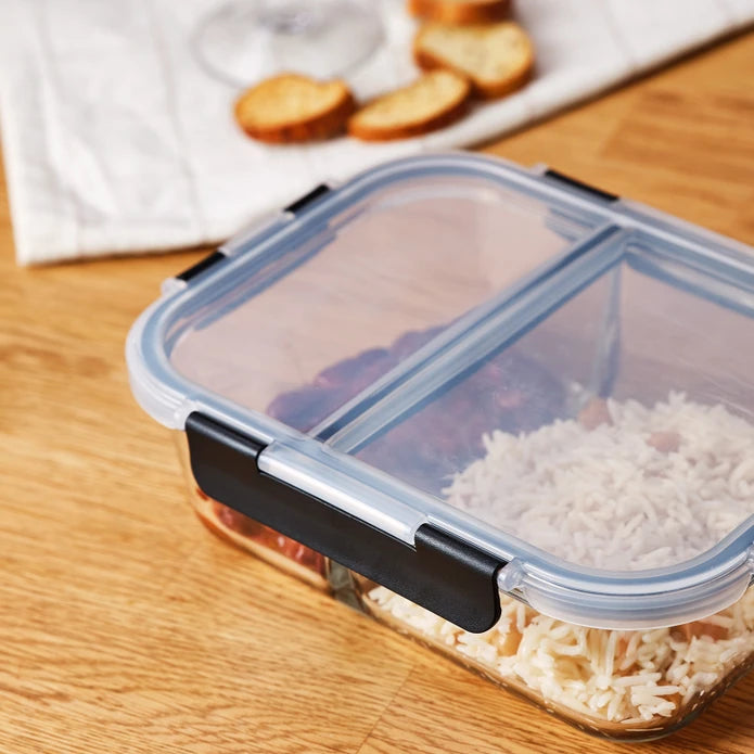 Emsan Twin 1360 ml Borosilicate Storage Container