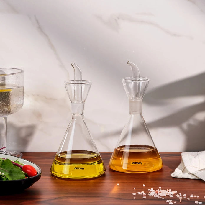 Emsan Lupin Borosilicate Oil & Vinegar Set