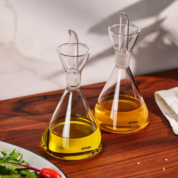 Emsan Lupin Borosilicate Oil & Vinegar Set