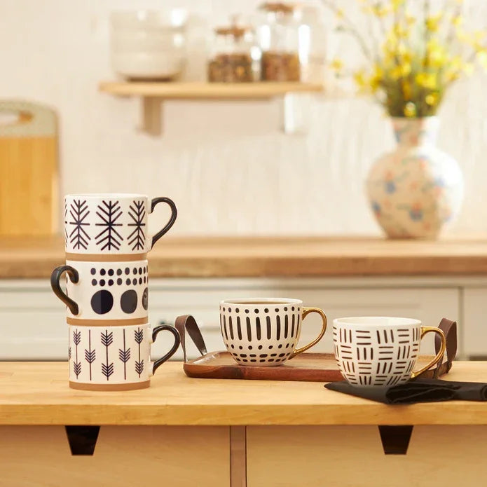 Emsan Simple Lines New Bone Mug 410 ml - Emsan Jordan