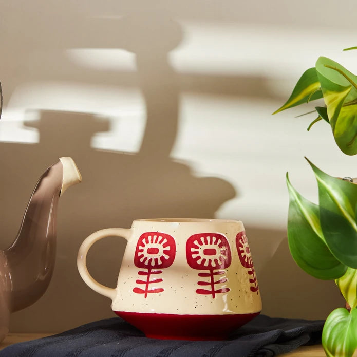 Emsan Ethnic Flower New Bone 480 ml Burgundy