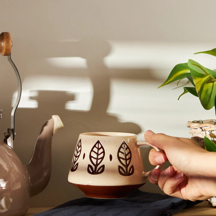 Emsan Ethnic Grass Mug 480 ml Brown