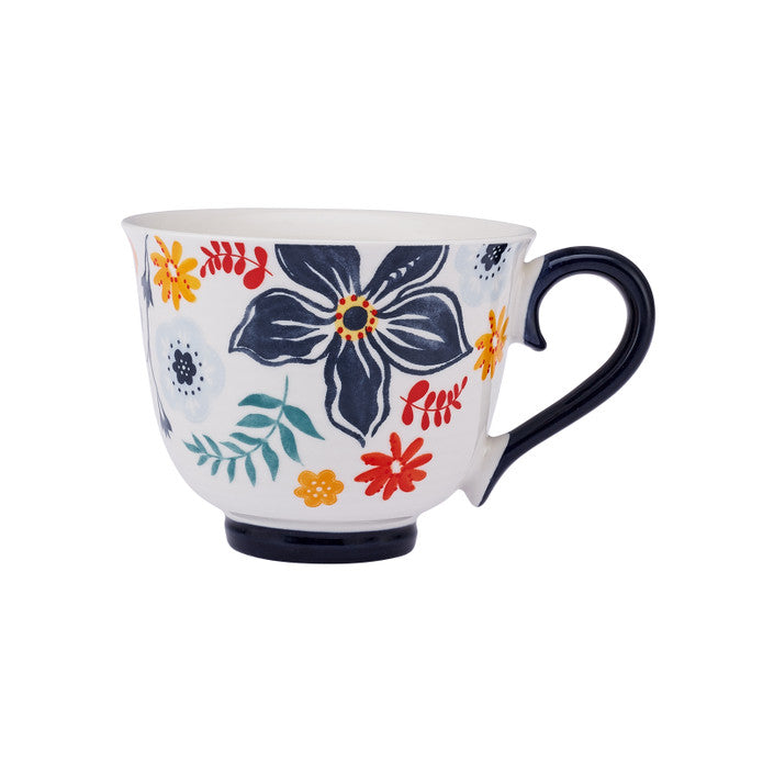 Emsan Garden New Bone Mug 435 ml Navy Blue
