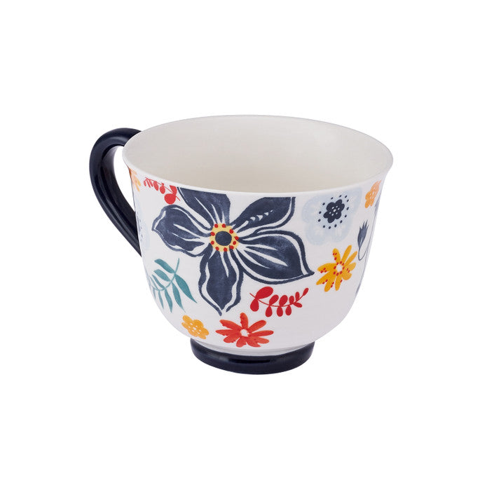 Emsan Garden New Bone Mug 435 ml Navy Blue