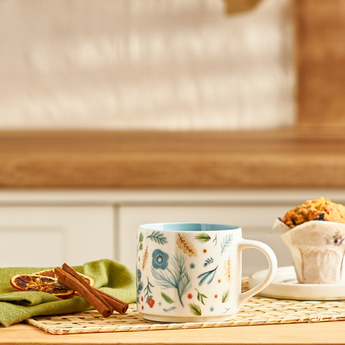 Emsan Daisy New Bone Mug 406 ml Turquoise