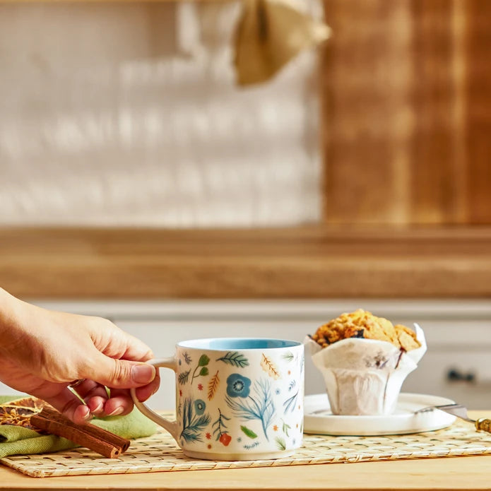 Emsan Daisy New Bone Mug 406 ml Turquoise