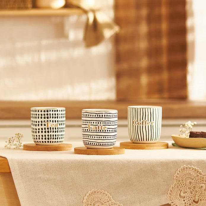 Emsan Tinycoffe 2-Piece New Bone Mug Set 200 ml Black