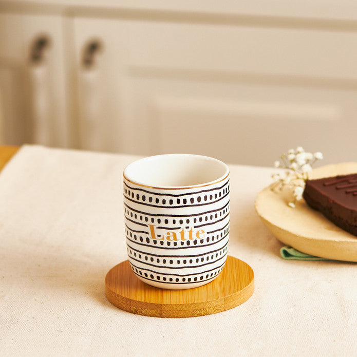 Emsan Tinylatte 2-Piece New Bone Mug Set 200 ml Black