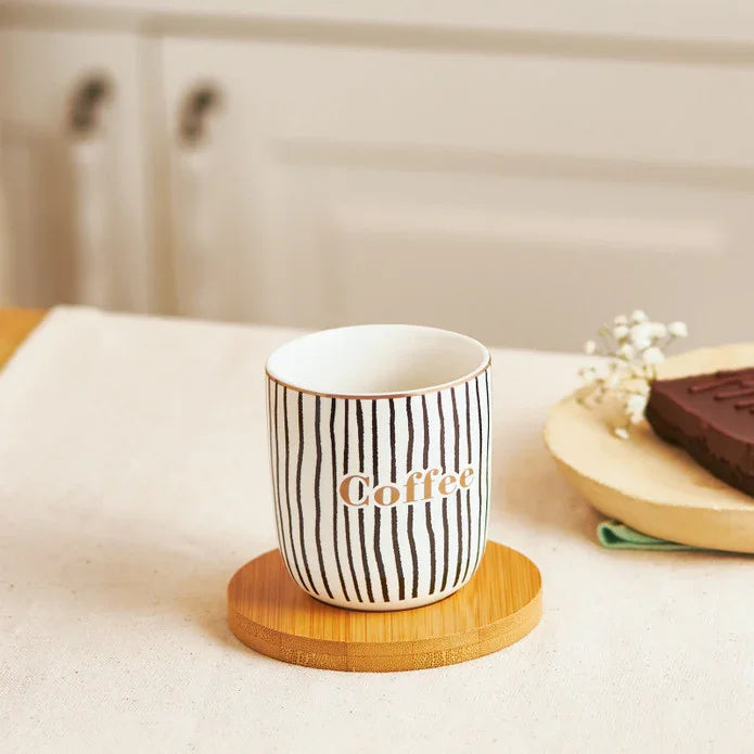 Emsan Tinycoffe 2-Piece New Bone Mug Set 200 ml Black - Emsan Jordan