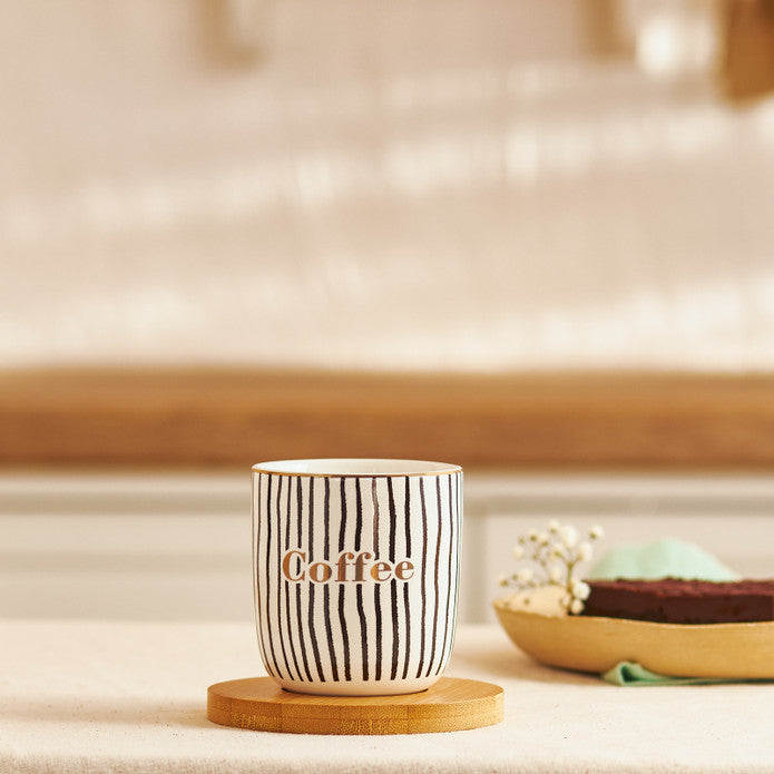 Emsan Tinycoffe 2-Piece New Bone Mug Set 200 ml Black